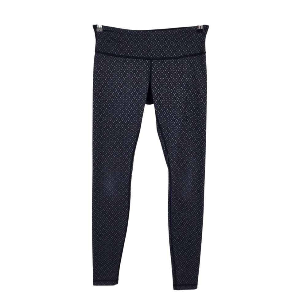 Lululemon Women's Wunder Under Full On Luon Black Leggings Size 10